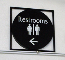 Bal Harbour Shops Restroom Directional Sign