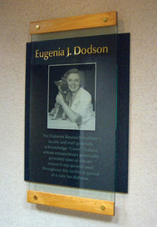 Euginia "Gene" Dodson Recognition Plaque DRI